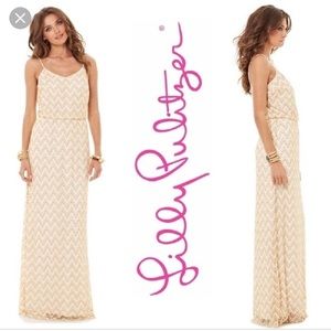 Lilly Pulitzer Deanna Crochet Casual Maxi Dress